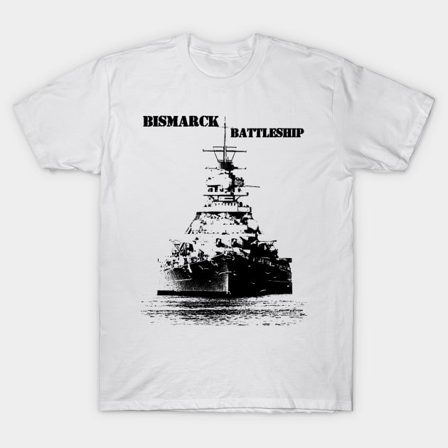 Bismarck Battleship T-Shirt by hottehue